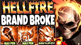 BRAND Top Lane BROKE LEAGUE OF LEGENDS 🔥 Just use 1 R To MELT ALL with this MAX AP/PEN BUILD 🔥