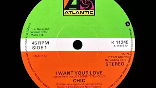 Chic - I Want Your Love (Dj ''S'' Rework)