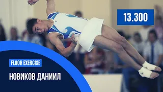 Новиков Даниил - Вольные упражнения - Первенство России 2021 - CI