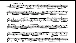 Étude № 20 from 32 Études for the Clarinet by Cyrille Rose