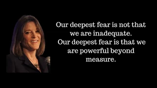 Our Deepest Fear | Marianne Williamson | Inspirational poem