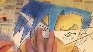 Kamina from Gurren Lagann - Speed Drawing