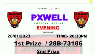 PXWELL LOTTERY DRAW EVENING LIVE 20:30 PM 28/01/2023 SINGAPORE LOTTERY PXWELL LIVE TODAY RESULT