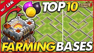 TOP 10 BEST FARMING BASES FOR TH11 | TH11 Farming Base w/Link - Clash of Clans