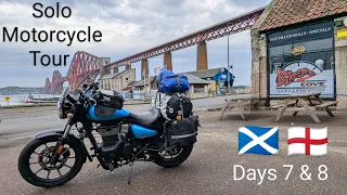 UK Solo Motorcycle Camping Tour to Scotland - Days 7 & 8