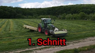 1. Schnitt 2021 - sau spät! | Fendt 516, 714, 412 Vario | Mähen, Wenden und Schwaden