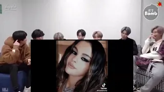 Bts react to Selena Gomez edits TikTok part.1