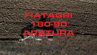 ARATURA CON FIATAGRI 180-90 + TRIVOMERE ERMO AZ AGRICOLA TAMMARO