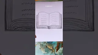 how to draw a open book #newshorts #virlvideo #openbook #newstatus