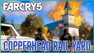 FARCRY 5 Gameplay Cult Outpost Liberated - Copperhead Rail Yard (PS4, Xbox One)