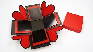 Explosion Box Tutorial for Beginners | How to Make Basic Explosion Box for Valentine/ Anniversary