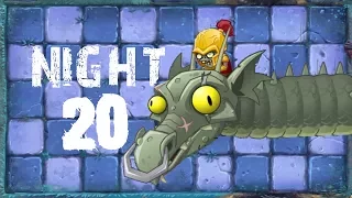 Plants vs Zombies 2 - Dark Ages - Night 20 BOSS [Zombot Dark Dragon] No Premium