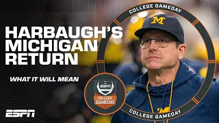 Jim Harbaugh RETURNS when Michigan faces Rutgers 👀 | College GameDay