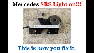 Mercedes Benz SRS light on. This is how to fix it!