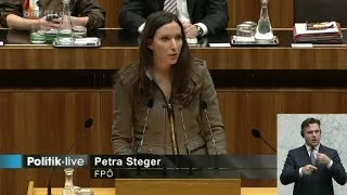 Petra Steger zur Regierungserklärung Faymann II - Sport
