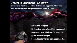 Unreal Tournament - Go Down - Dreamcast version comparison (quadraphonic downmix?)