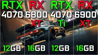 RTX 4070 vs RX 6800XT vs RTX 4070Ti vs RX 6900XT | Test in 12 Games at 2160p | Which One Is Better?