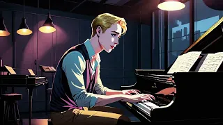 PLAYLIST - v194 In a Dimly Lit Café: Man's Jazz Piano Performance [gloomy jazz]