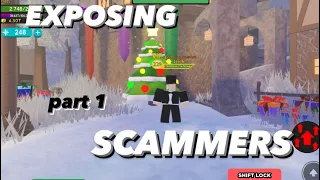 [Dungeon Quest] Exposing Scammers! (Dungeon quest christmas 2023)