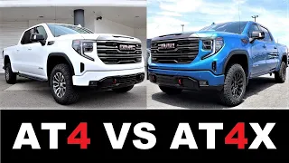 2022 GMC Sierra 1500 AT4 Vs 2022 GMC Sierra 1500 AT4X: What's The Difference?