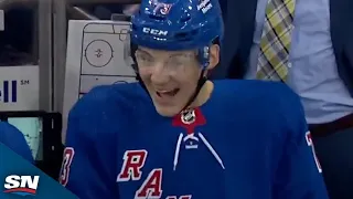 Rangers' Matt Rempe Gets Madison Square Garden Rocking With First Playoff Goal