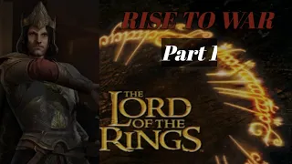 Commander build part 1   ( Aragorn king of all men) LOTR Rise To War