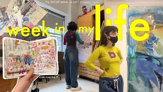 a realistic week in my life as an nyc art student