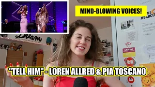 DANCER REACTS LOREN ALLRED AND PIA TOSCANO LIVE - ''TELL HIM''