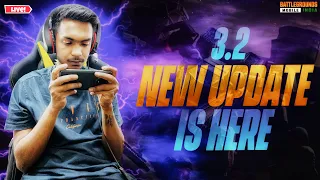 NEW UPDATE 3.2 IS HERE | NEW SEASON RANKPUSH | CONQUEROR | #shorts #ytshorts #bgmilive #pubgmobile