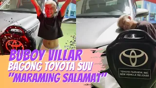 Buboy Villar, Ibinida ang Bagong Bili Byang SUV.