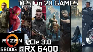 RX 6400 + Ryzen 5 5600G | Test in 20 Games