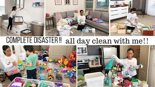 COMPLETE DISASTER CLEANING MOTIVATION // CLEAN WITH ME // Jessica Tull cleaning