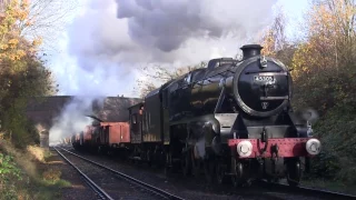 LMS Black Five No.45305 with a southbound Freight near Loughborough [GCR]