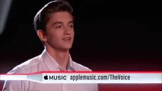 Fifteen-year-old Chance Peña sings 'I See Fire' - The Voice 2015 - Blind Audition