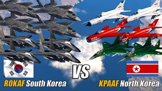 ROKAF F15K Slam Eagle and F-35A Lightning II vs KPAAF MIG-29 MIG-19 MIG-23 J-7 - DCS WORLD