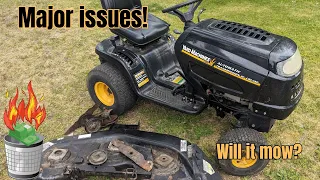 $300 Yard Machines Riding Mower in ROUGH SHAPE! Will it Mow Again?