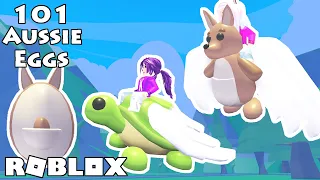 WE HATCHED 101 AUSSIE EGGS ON ROBLOX ADOPT ME AND GOT...