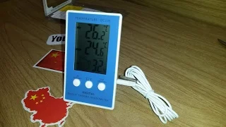 Посылка из Китая(жк-цифровой термометр температуры и влажности-гигрометр)