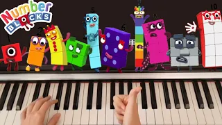 Numberblocks - Theme Song - Numberblocks Intro On Piano
