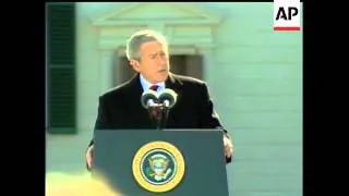 President Bush marked President's Day with a visit to Mount Vernon, George Washington's home. This P