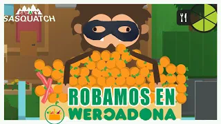 🦶robando naranjas🍊🥑🥫lata , sneaky sasquatch 🦶 🐺