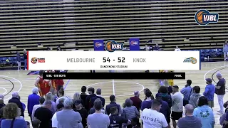 VJBL 18 Boys - VC Grand Final | Melbourne U18 Boys 1 vs Knox U18 Boys 1