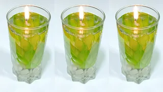 Water Candle Making at Home | DIY water🕯️#shorts  #watercandle