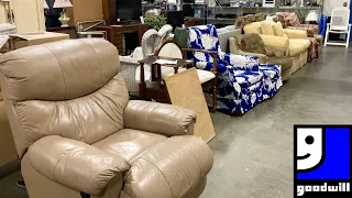 GOODWILL SHOP WITH ME FURNITURE ARMCHAIRS SOFAS TABLES DECOR KITCHENWARE SHOPPING STORE WALK THROUGH