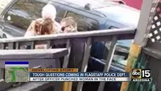 Investigation continues after Flagstaff officer recorded punching woman in face