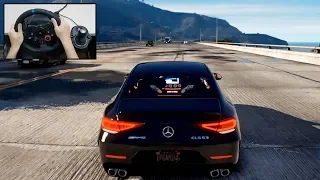 Mercedes AMG CLS 53 - GTA 5 Gameplay - Realistic Driving with Logitech G29