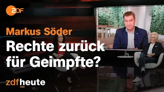 Markus Söder: Impffreiheiten und Unionswahlkampf | Markus Lanz vom 28. Juli 2021