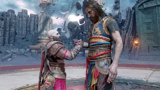 God Of War Ragnarok Valhalla Kratos Vs Tyr Fight Scene