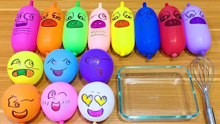 Making GLOSSY slime with  FUNNY BALLOONS!!!Satisfying Slime video#516