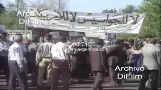 iraquies se manifestaron en Bagdad apoyando a Saddam Hussein 1997